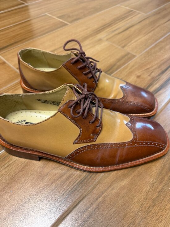 Stacy Adams Men\'s Brown Oxford Shoes Size 10 In Great Shape! main image 4